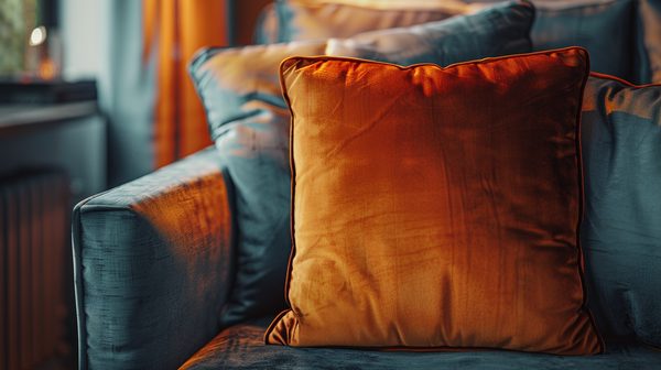 Coussin en velours: élégance et confort pour votre salon